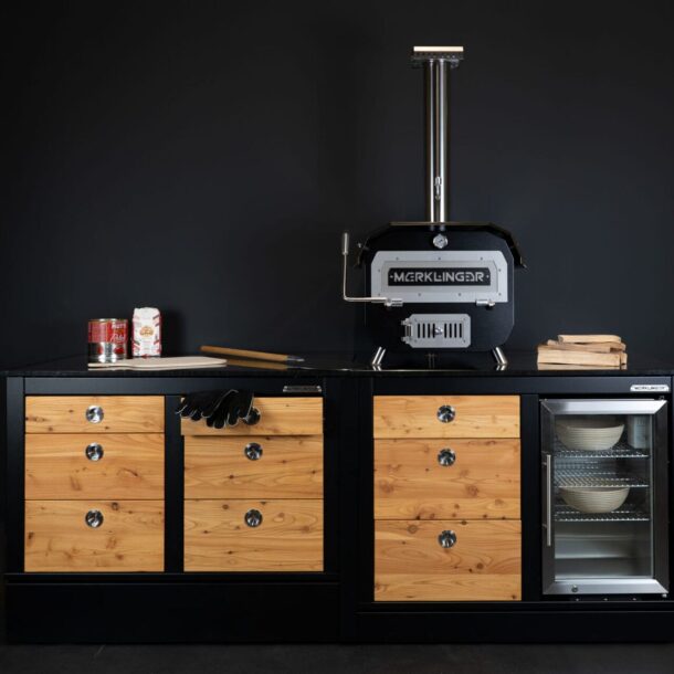 Der Merklinger Holzbackofen Bobby Freisteller Showroom