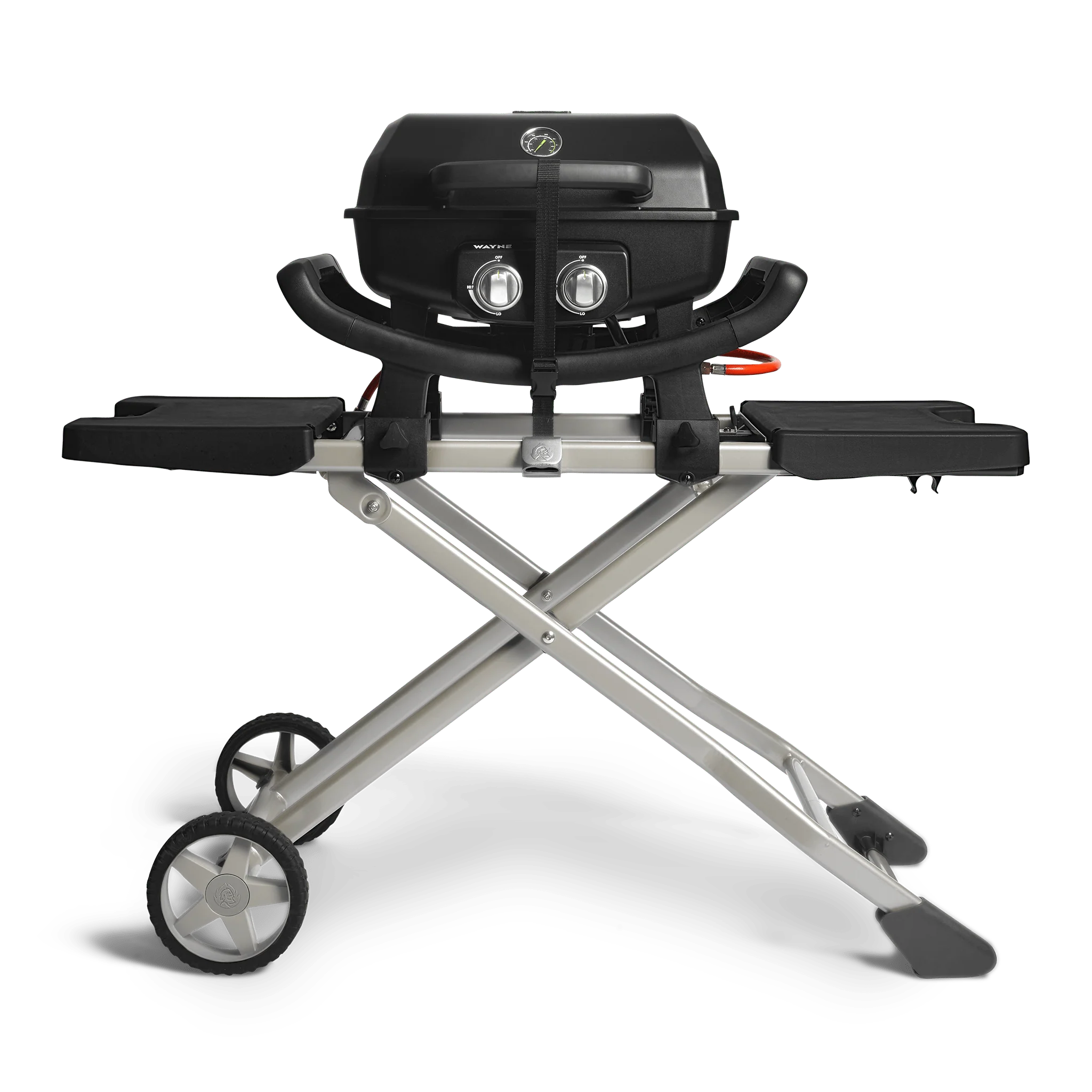 Burnhard WAYNE Balkongrill 2-Brenner inkl. Rollwagen