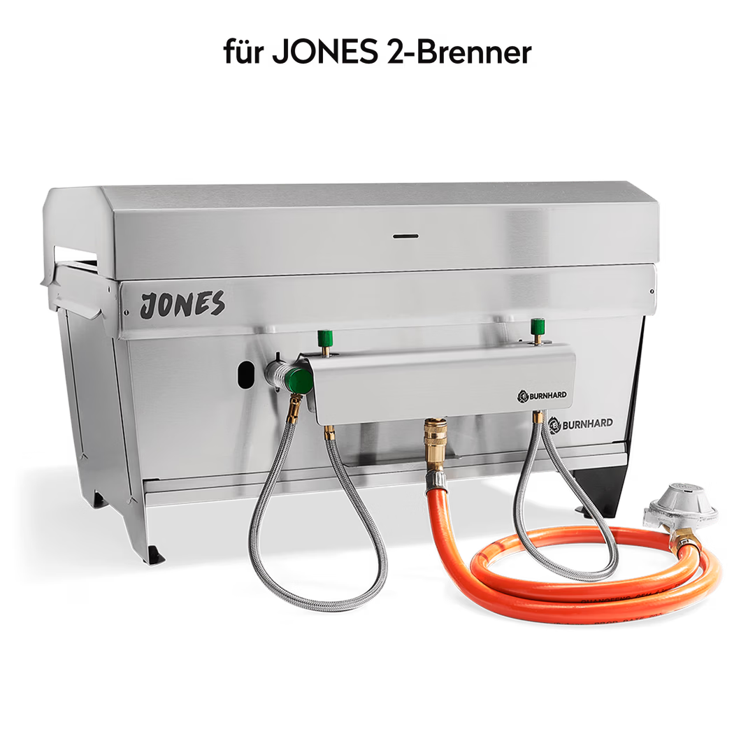 Burnhard Gasflaschen Adapter, JONES 2-Brenner