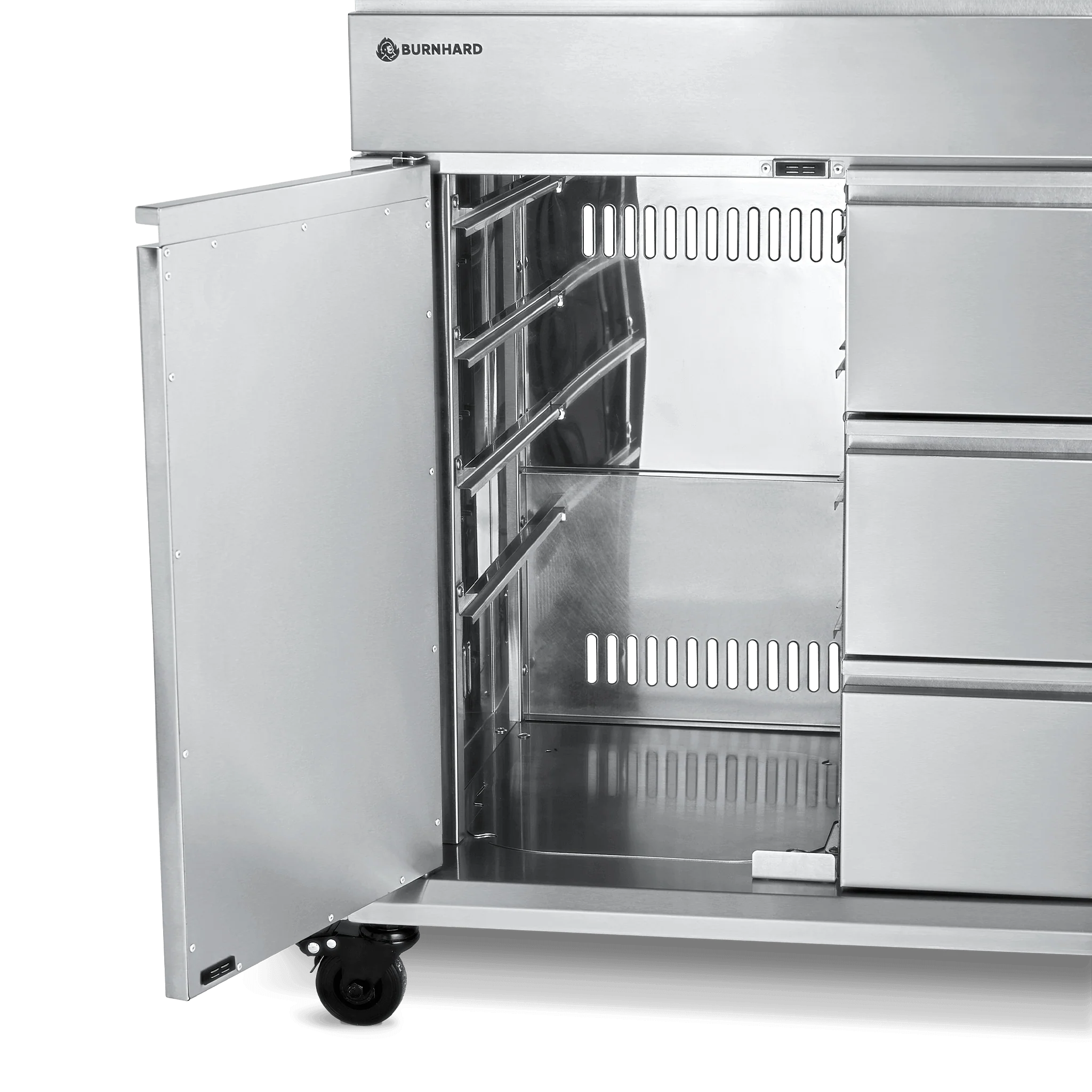 Burnhard Grill Beistellwagen Edelstahl