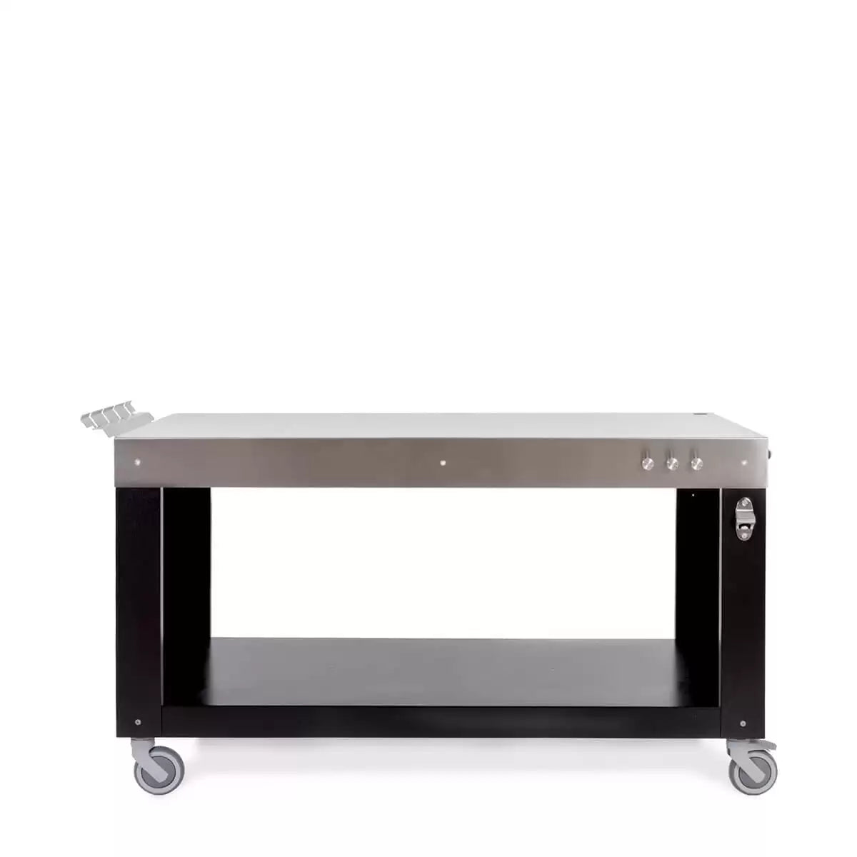 Alfa Forni Edelstahl-Arbeitstisch, 130 cm x 90 cm , Edelstahl Schwarz
