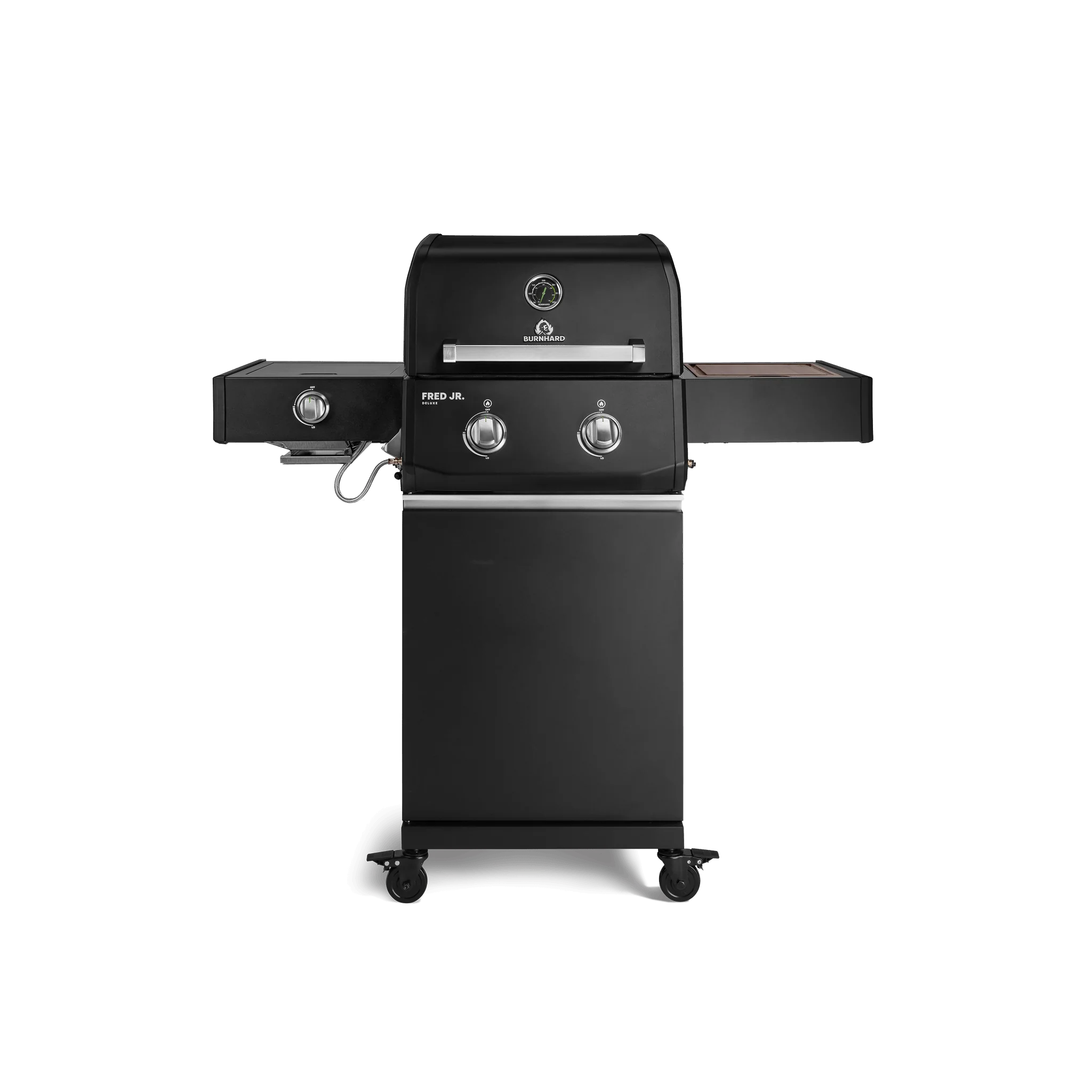 Burnhard FRED Jr. Deluxe Gasgrill Black Edition 2-Brenner mit Gussrost Series 4