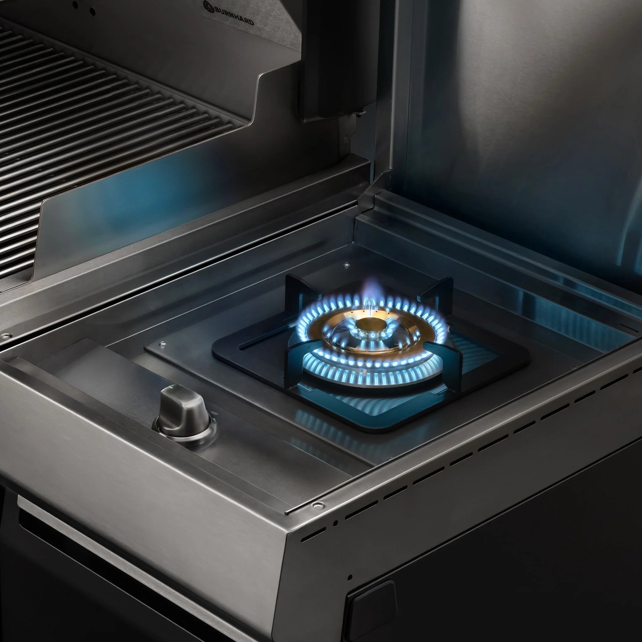 Burnhard GRANT Pro - Modularer Gasgrill 4-Brenner mit Türen und Gusseisenrost
