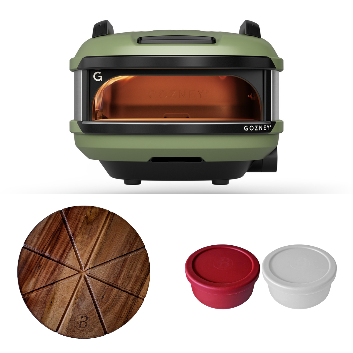 Gozney Tread grün inkl. Pizzaballenbox & Pizzabrett