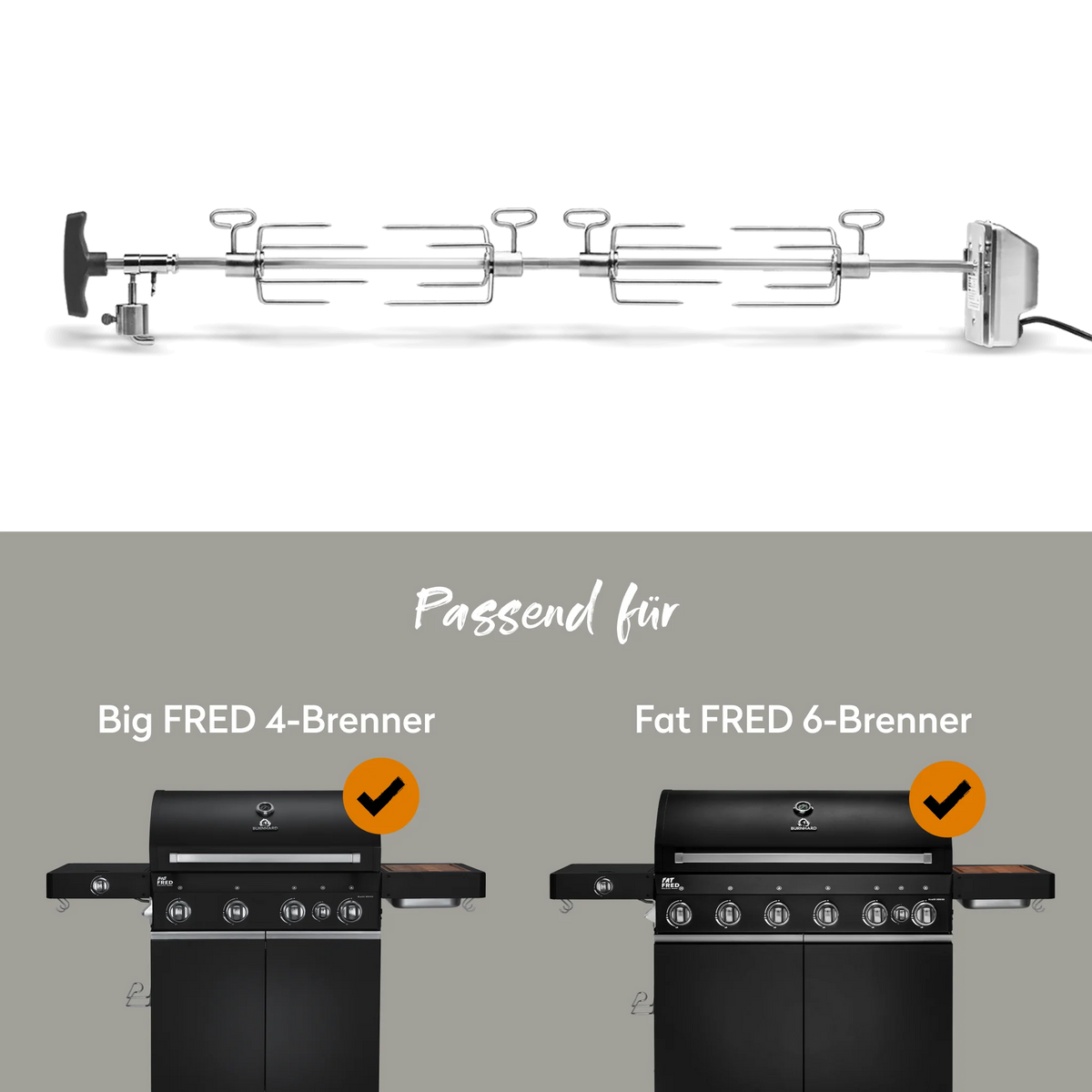 Burnhard Drehspieß Big FRED & Fat FRED, Grillzubehör, Detailansicht 1