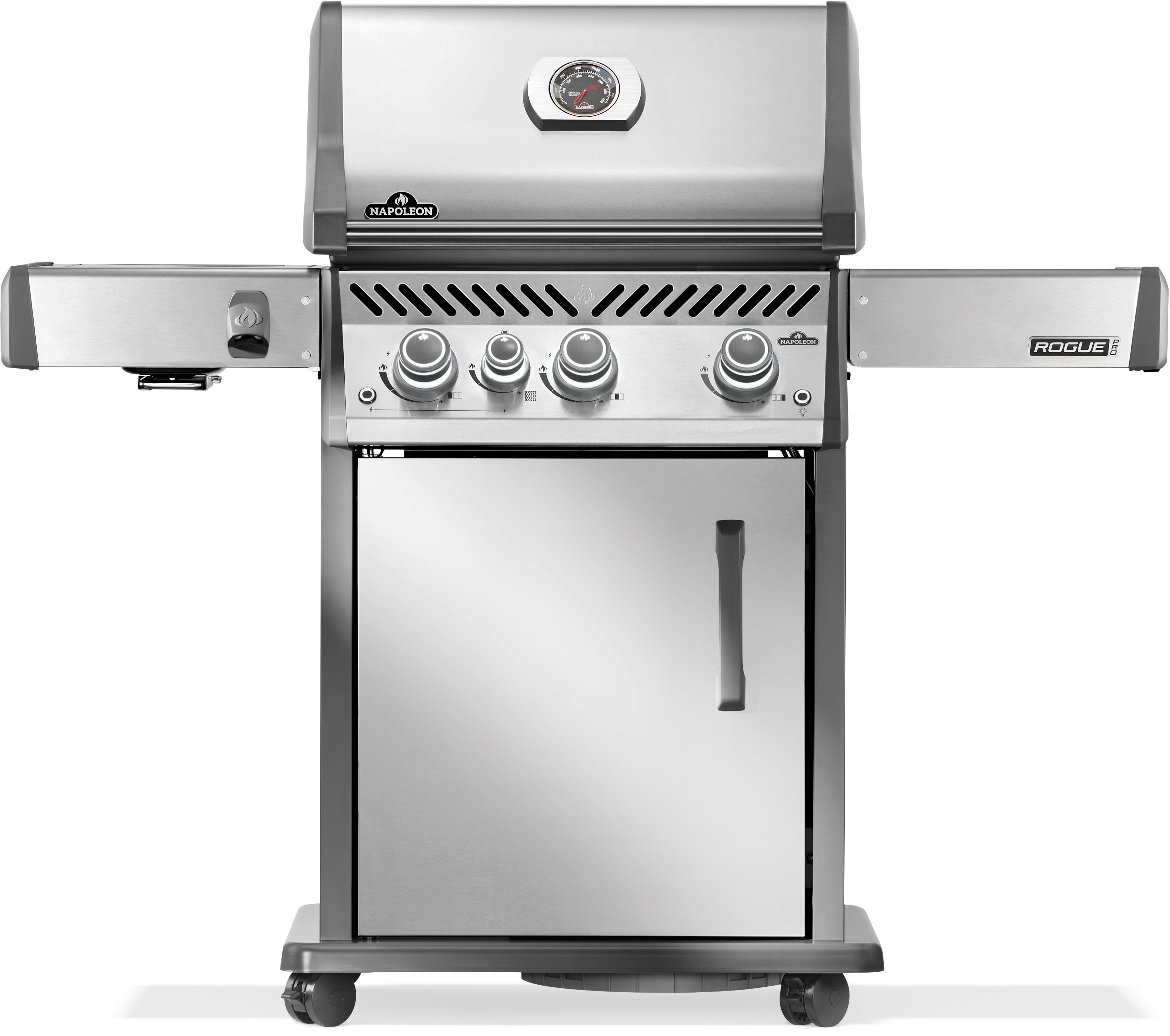 Napoleon Rogue Pro 425, SIZZLE ZONE Seitenbrenner, Edelstahl 2026