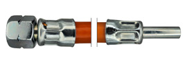 TGO MD-Schlauch 6,3x3,5mm;G1/4“LH-ÜMxRS 8mm;1,5m