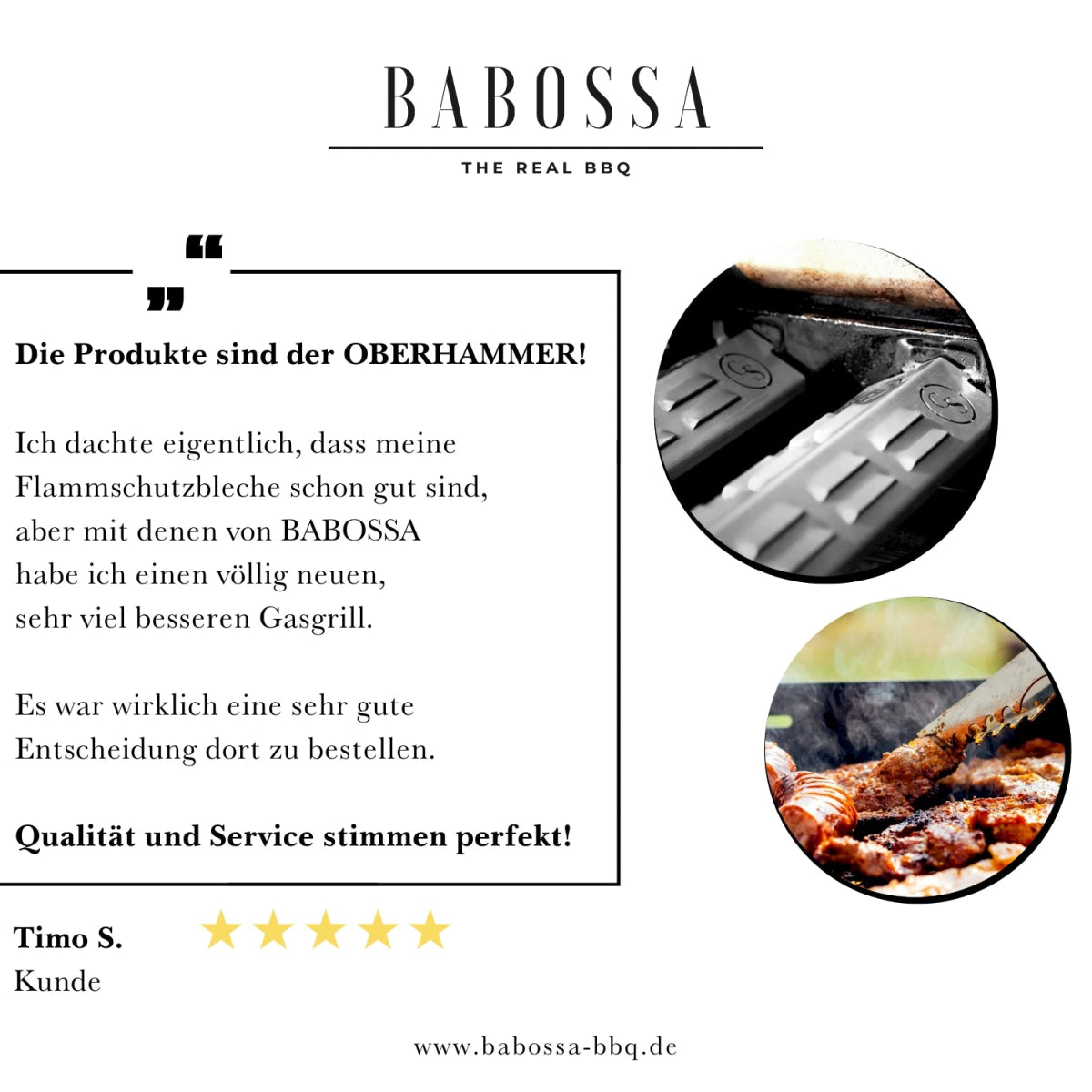 Babossa Flammschutzblech, Weber Spirit 310/320