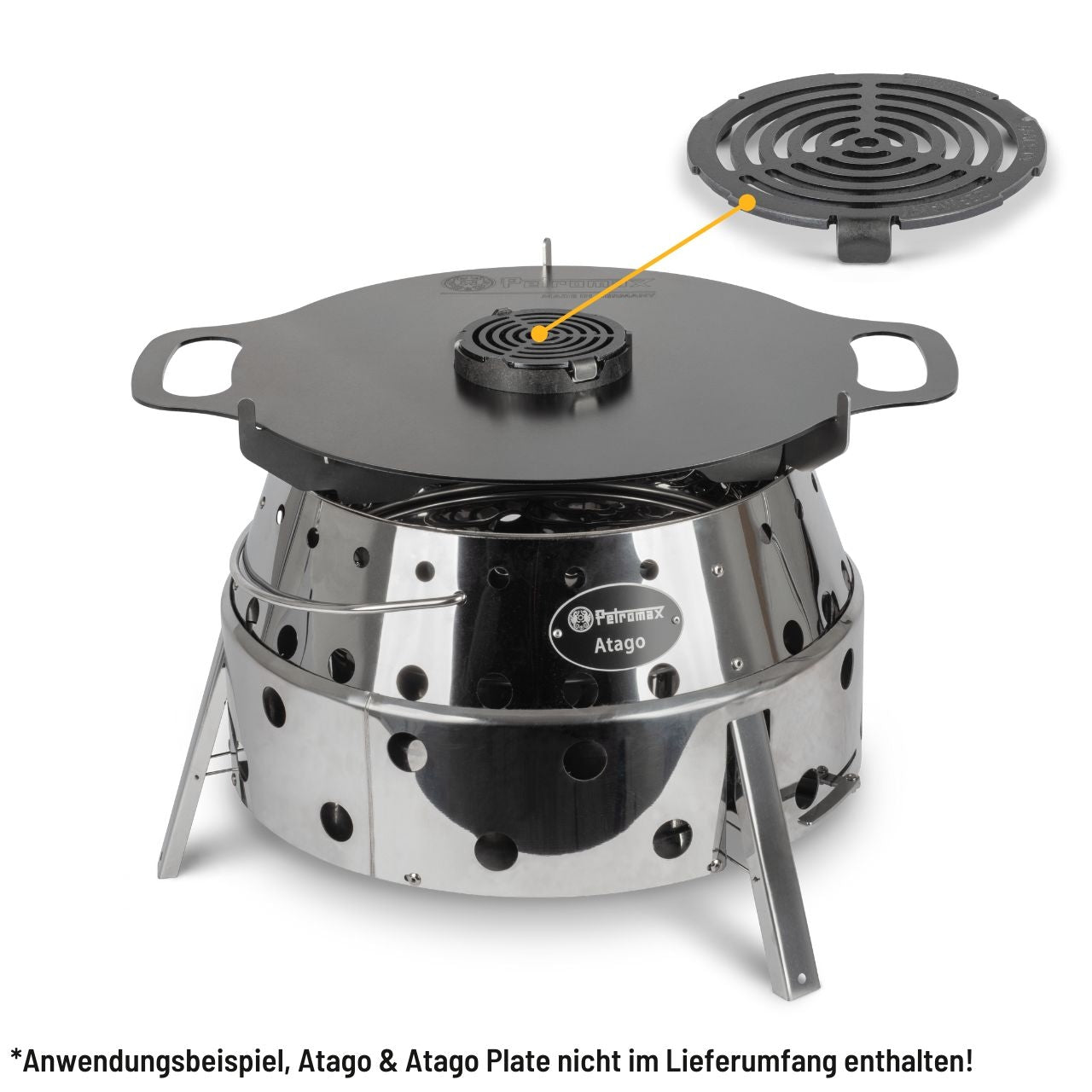 Petromax Einsatz für Atago Grillplatte