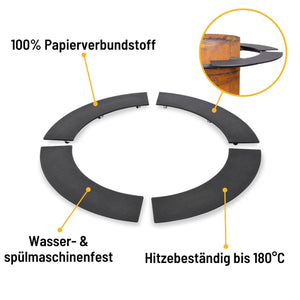 Moesta Bandit FirePlace Ablagebretter PaperPlank schwarz  4 Stück