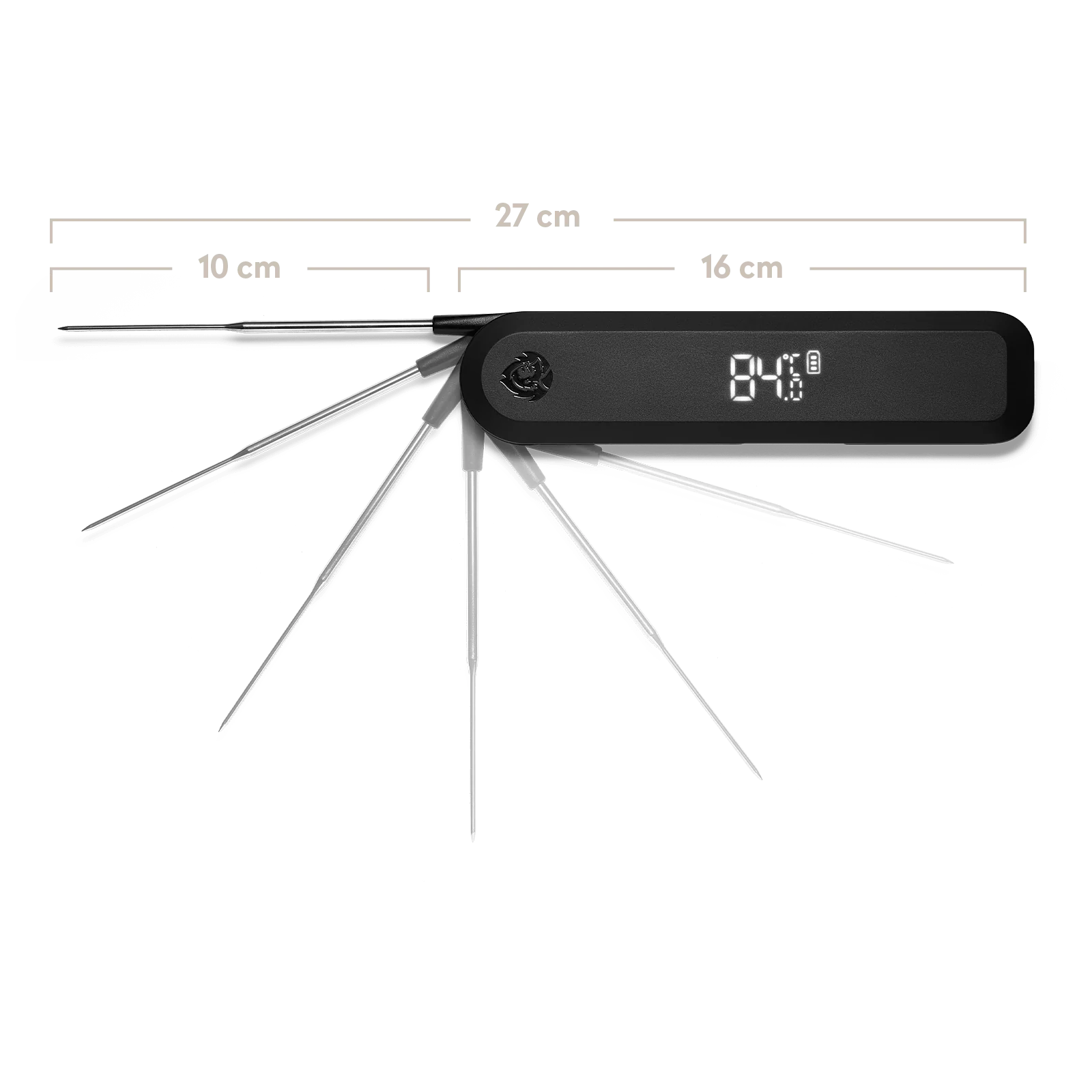 Burnhard Einstich-Thermometer, klappbar