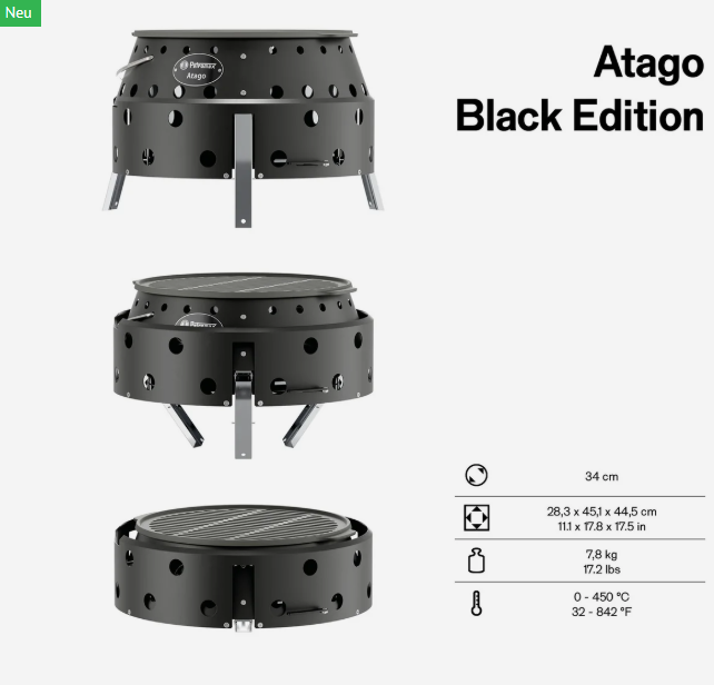 Petromax Atago Black Edition, Detailansicht 2