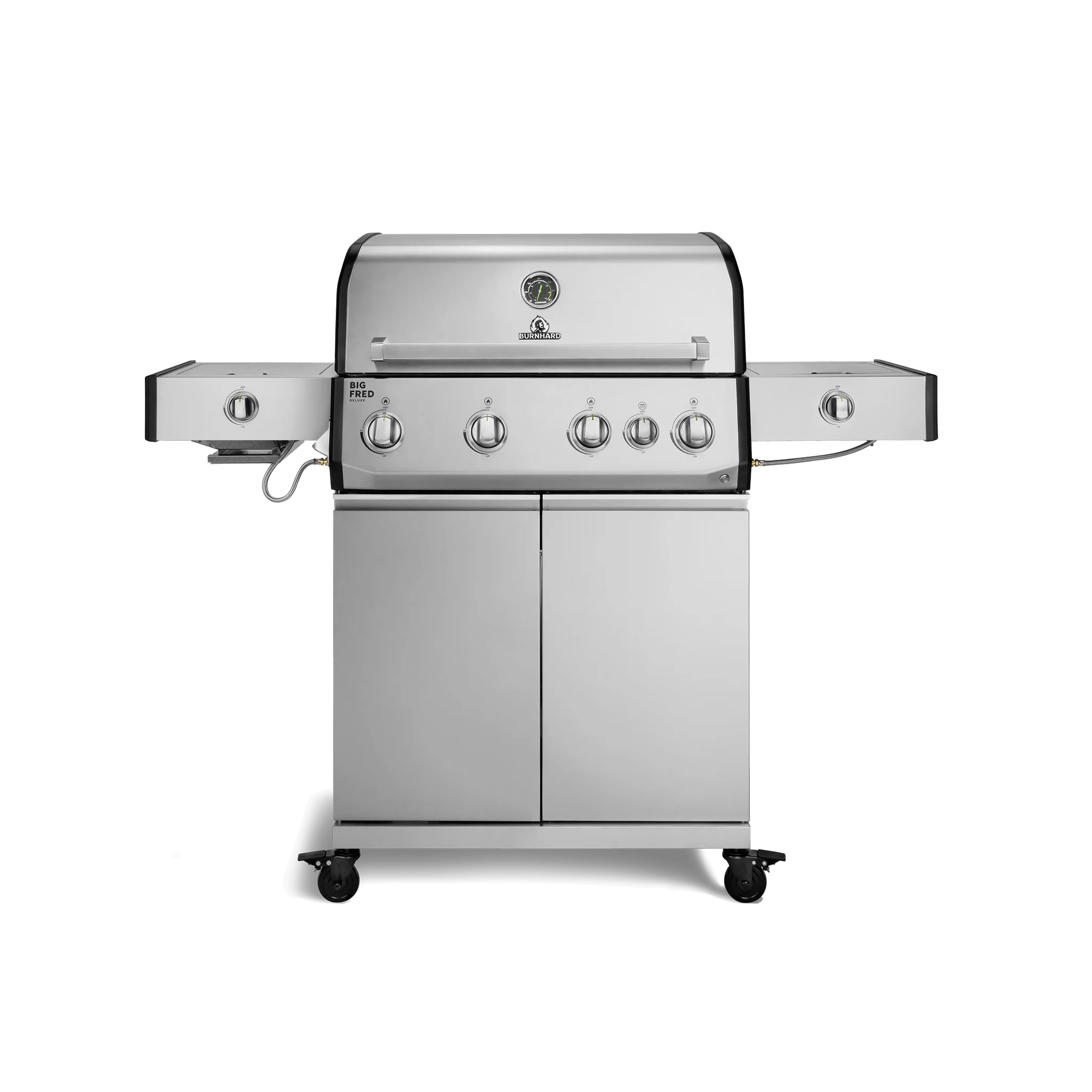 Burnhard Big FRED Deluxe Gasgrill Edelstahl 4-Brenner mit Edelstahlrost Series 4