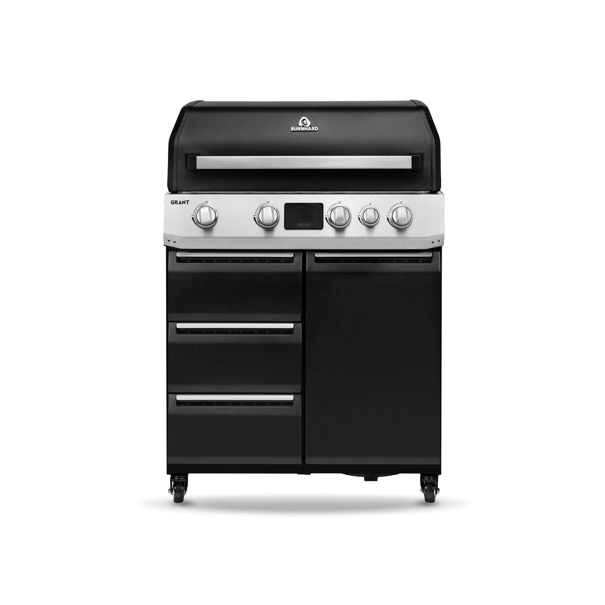 Burnhard GRANT Base - Modularer Gasgrill 4-Brenner mit Schubladen und Gusseisenrost