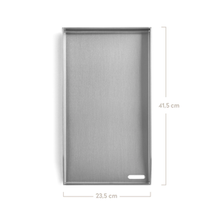 Burnhard Plancha Set mit 2tlg. Grillspachtel und Grillschaber Fred 41,5 x 23,5 cm