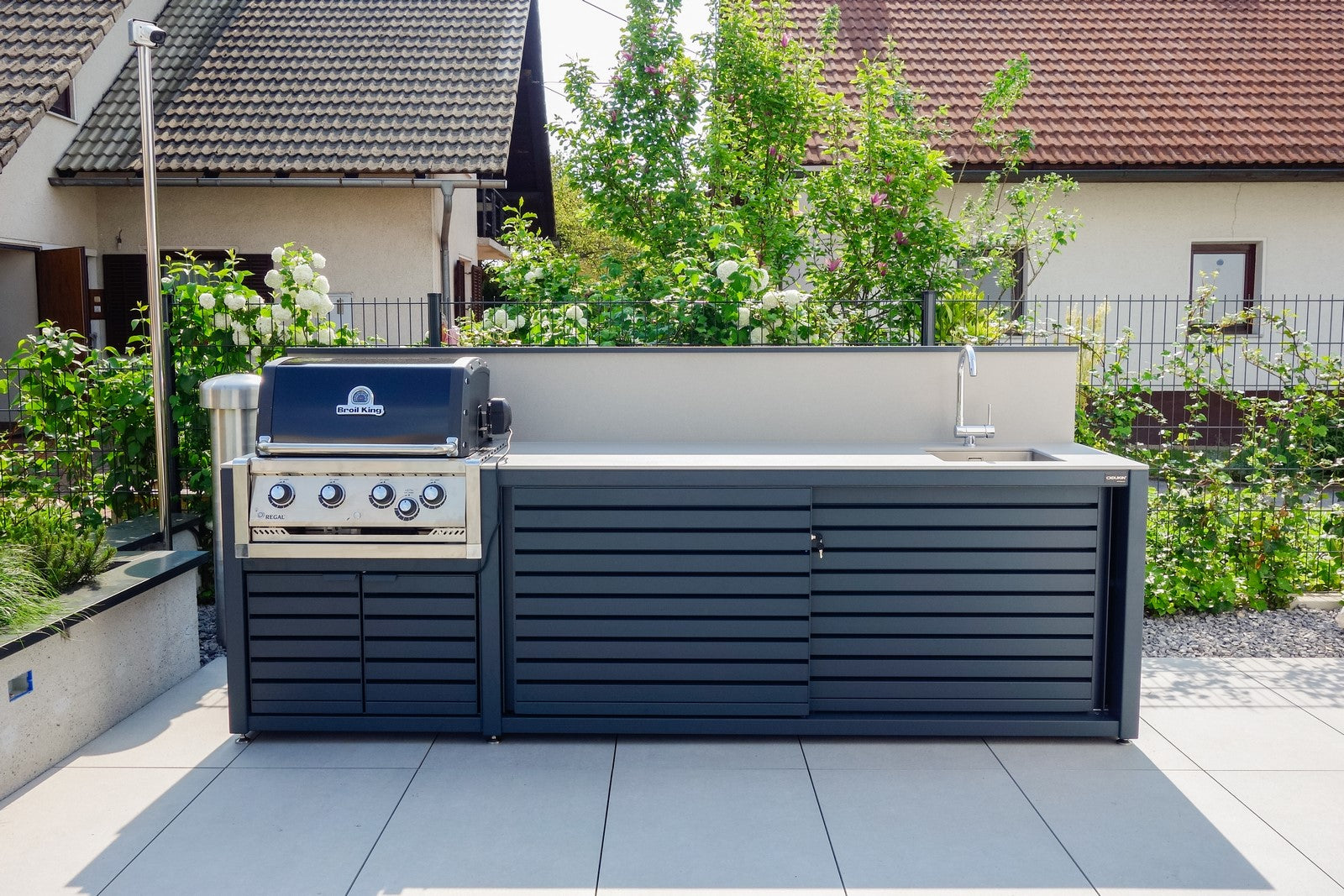 Dukin Outdoorküche Modul CookOUT® GRILL BLANK - für Broil King 520/570/590, befestigt