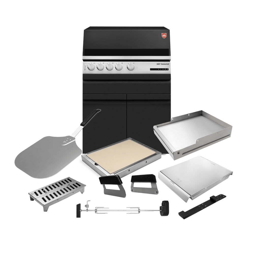 Otto Wilde „Alleskönner“-Set mit Gasgrill G32 Connected 2 Türen