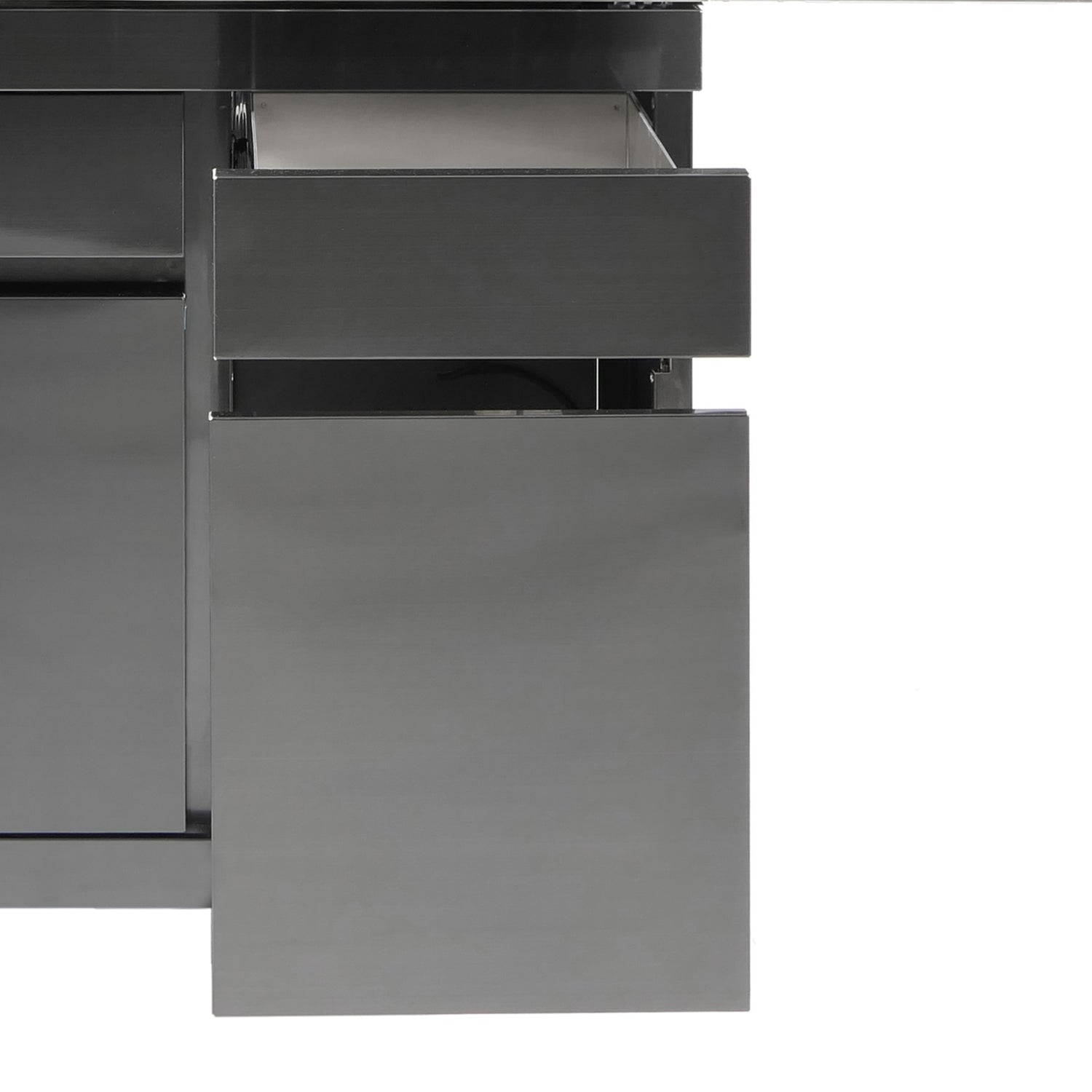 ALLGRILL Schubladen-System re. grifflos für Modular CHEF L -black