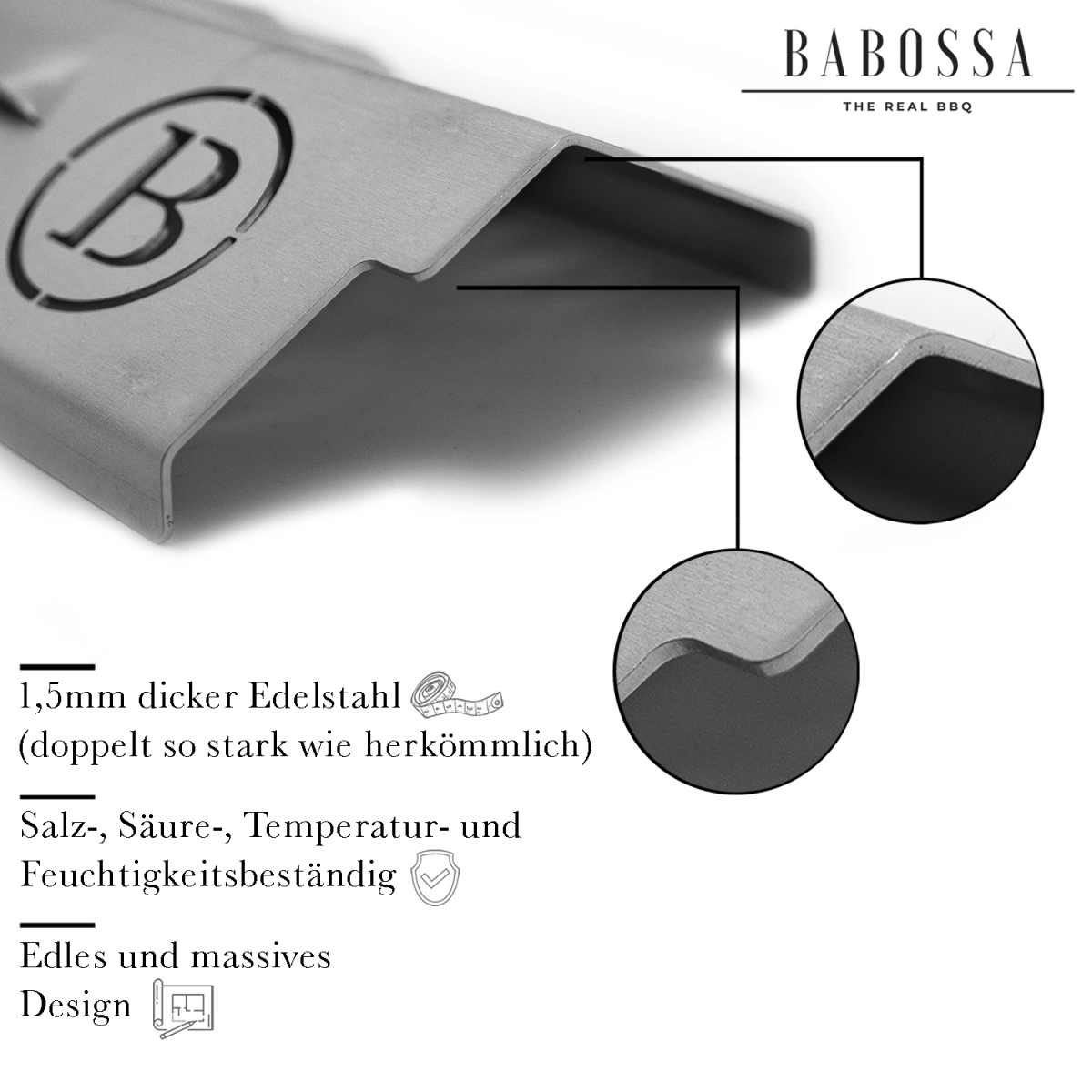 Babossa Flammschutzblech, Enders Boston Black Pro