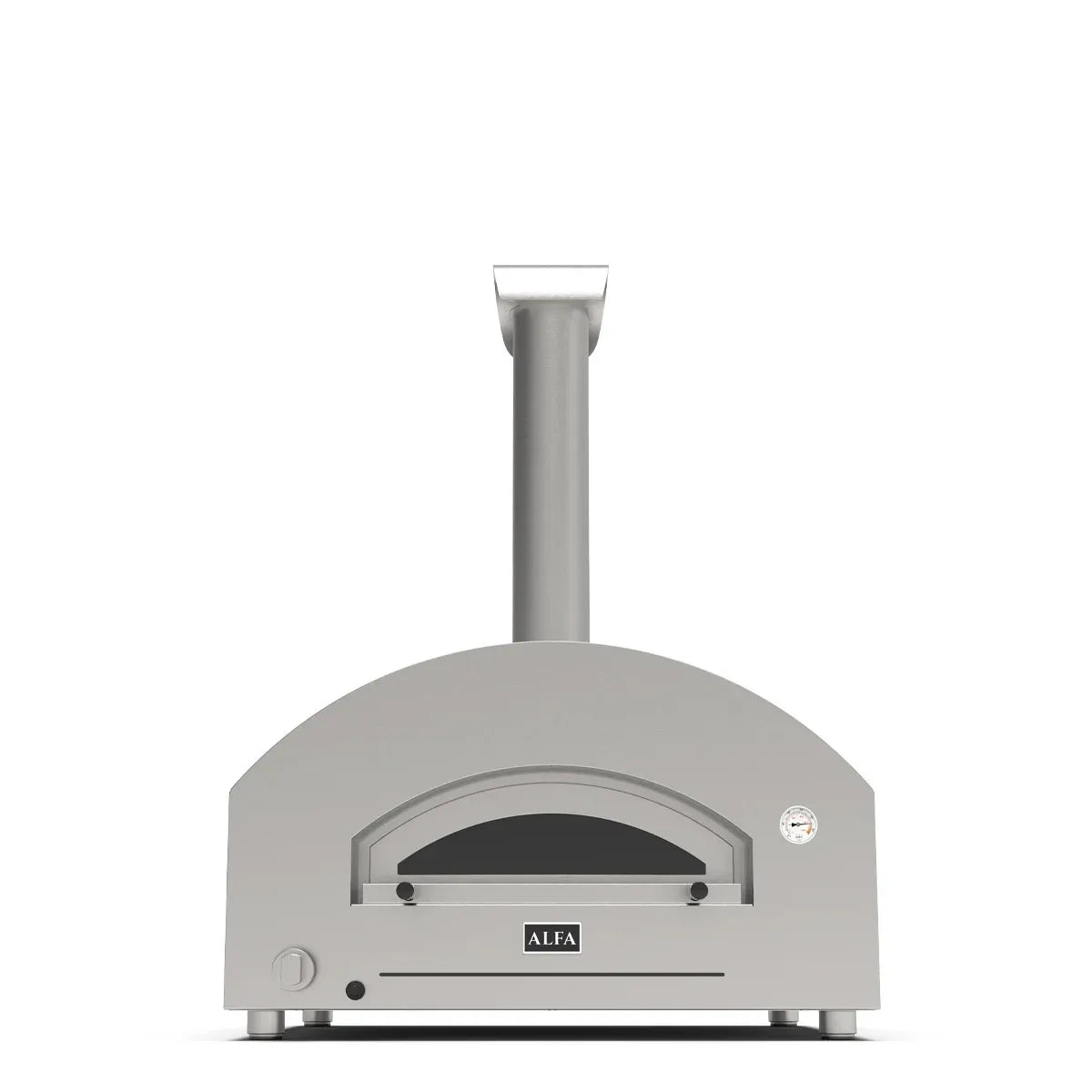 Alfa Forni Futuro 4Pizze Hybrid, Silber/Schwarz