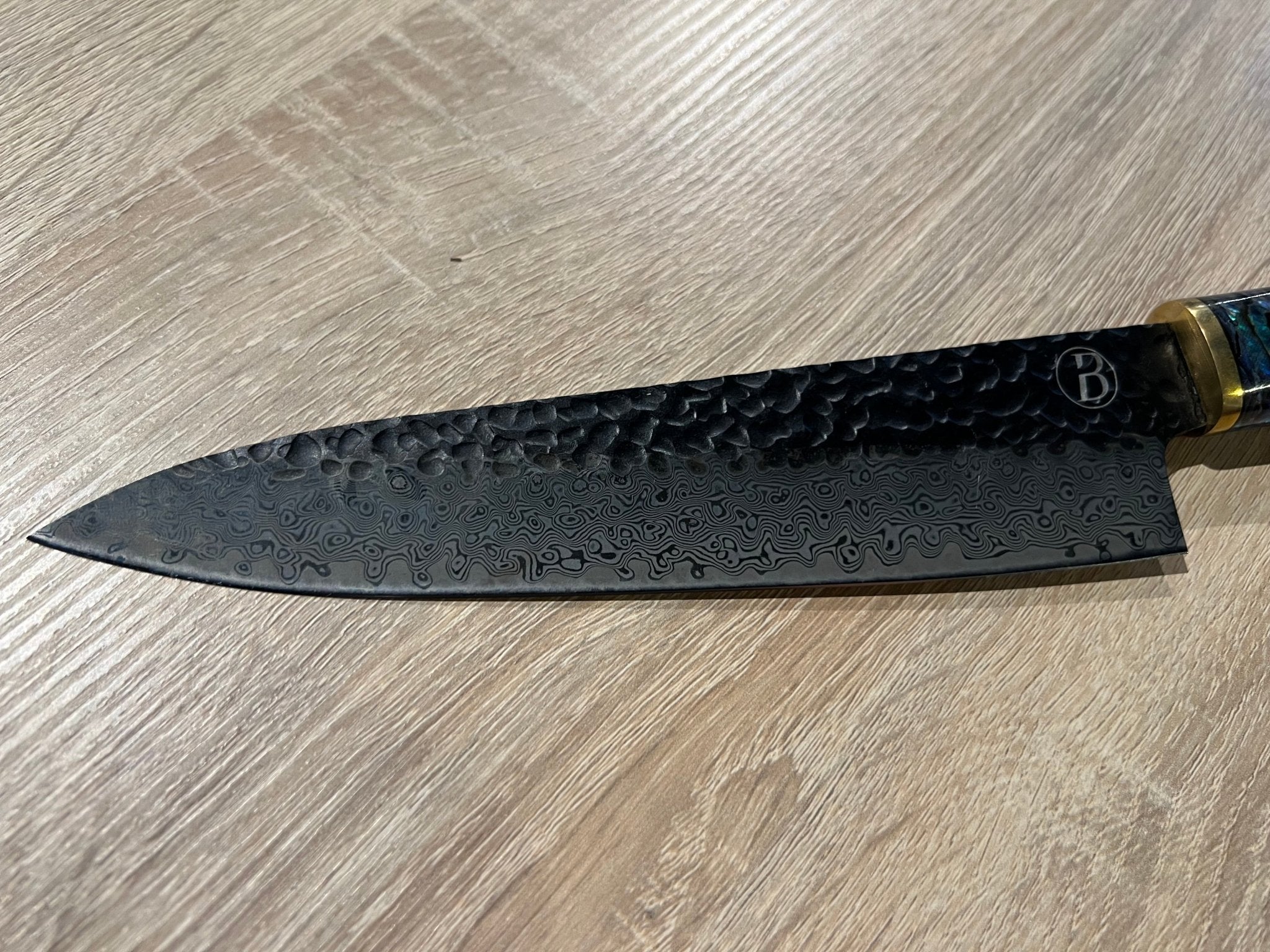 Babossa Heritage Chefmesser mit Griff aus Wüsteneisenholz - Klinge