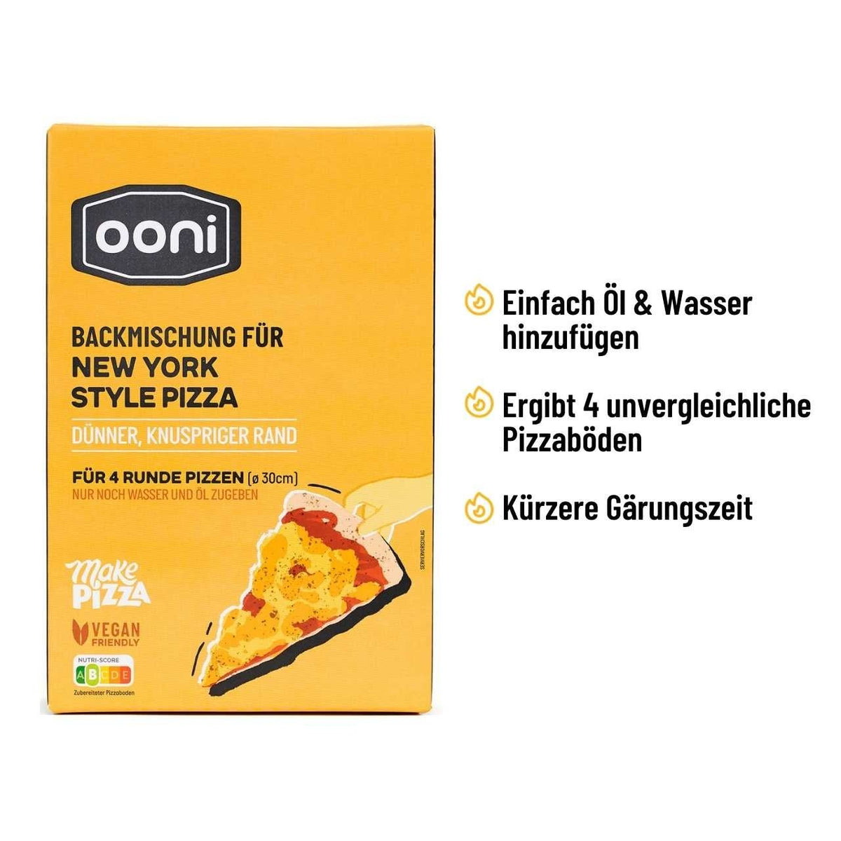 Ooni Backmischung New York Style Pizza USPs