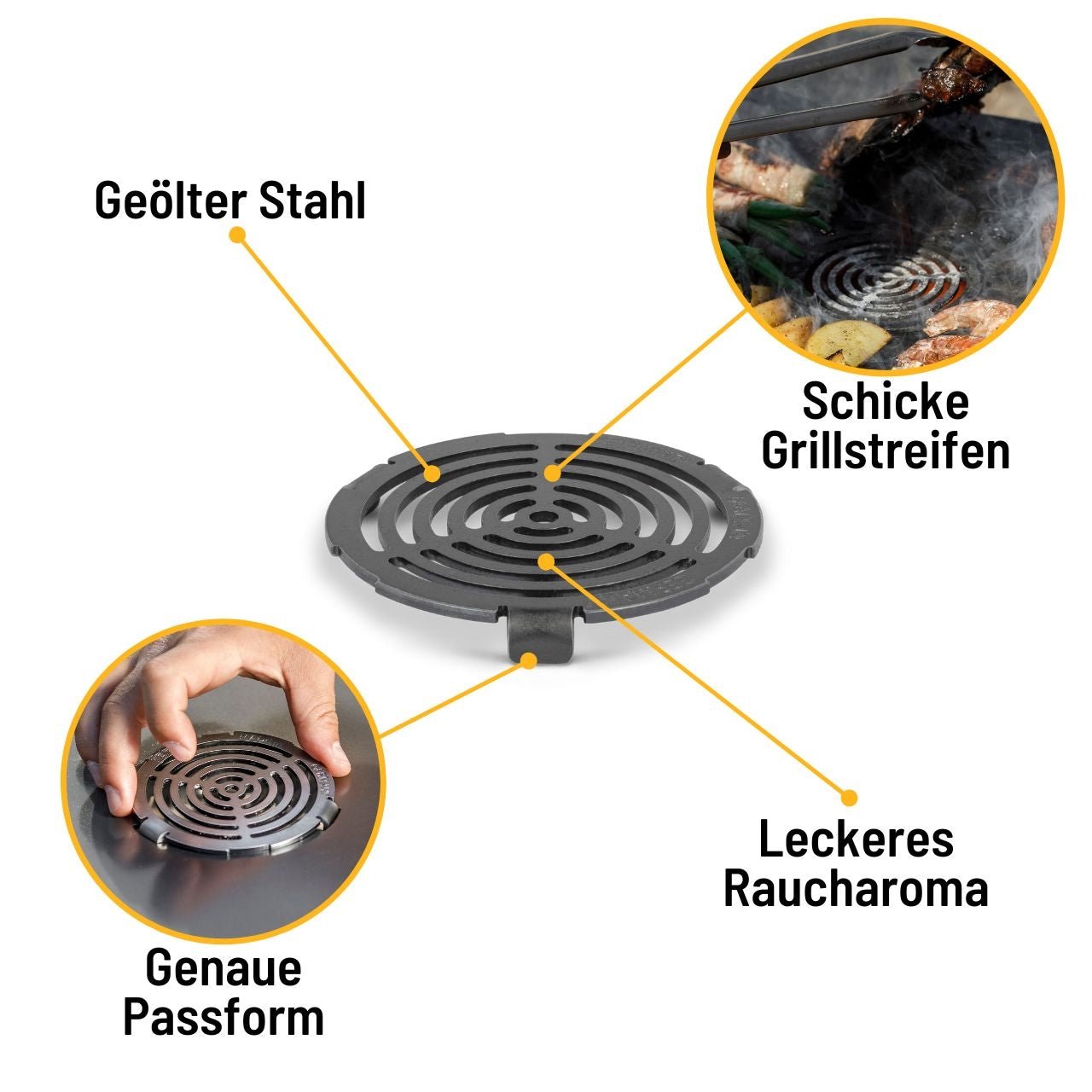 Petromax Einsatz für Atago Grillplatte