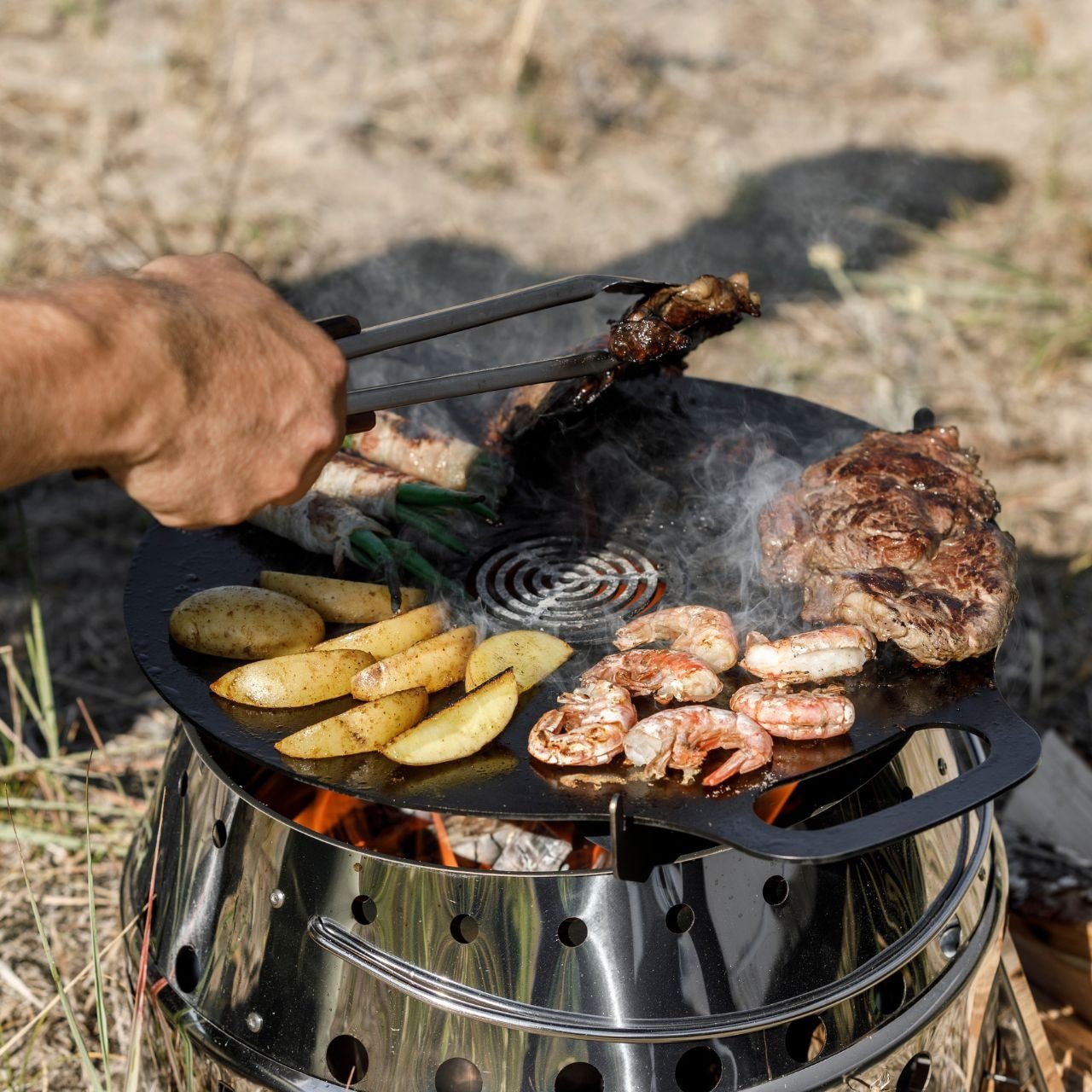 Petromax Einsatz für Atago Grillplatte