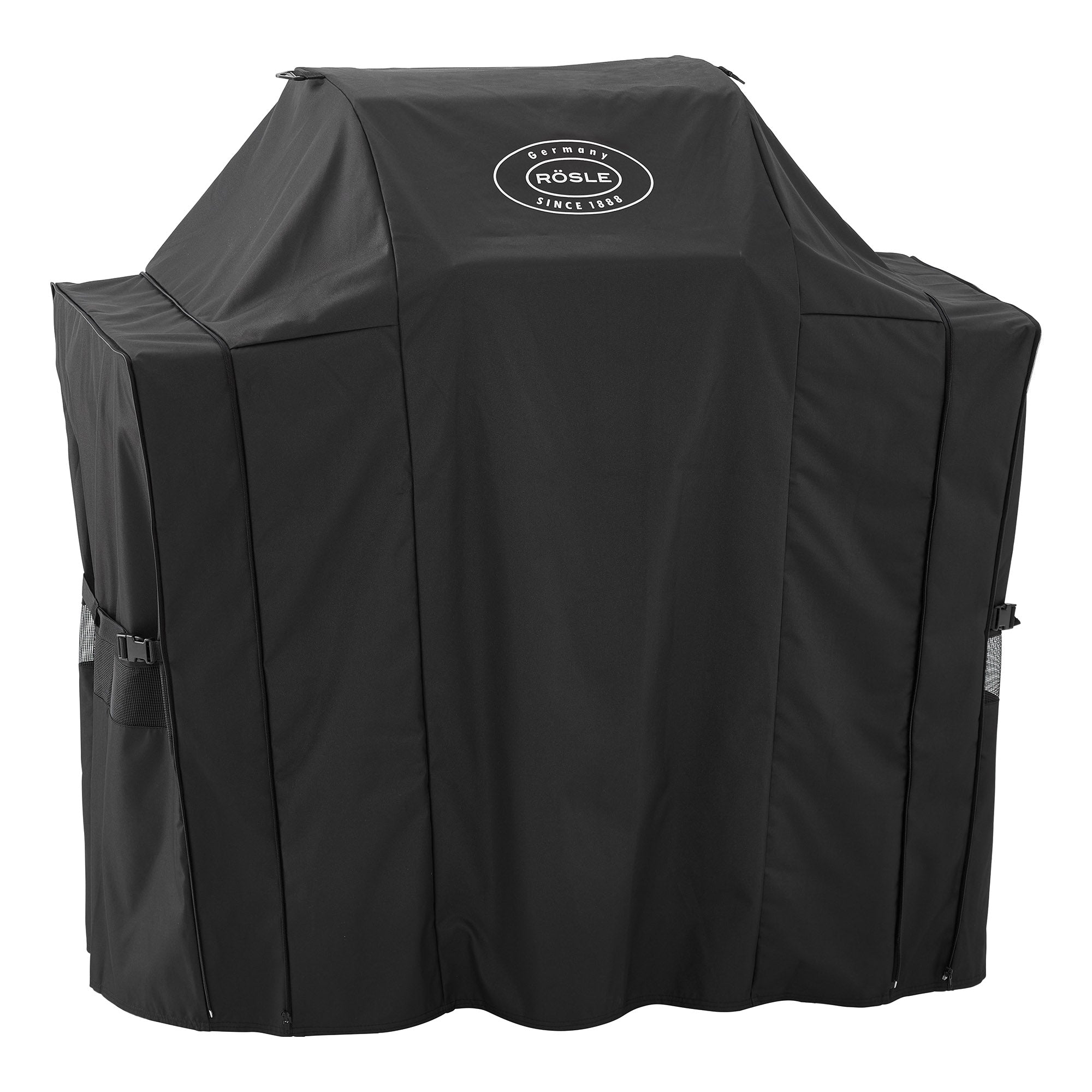 Rösle Videro Pro Smart Bundle - mit Grillplatte, Rotisserie, Räucherbox und Abdeckhaube
