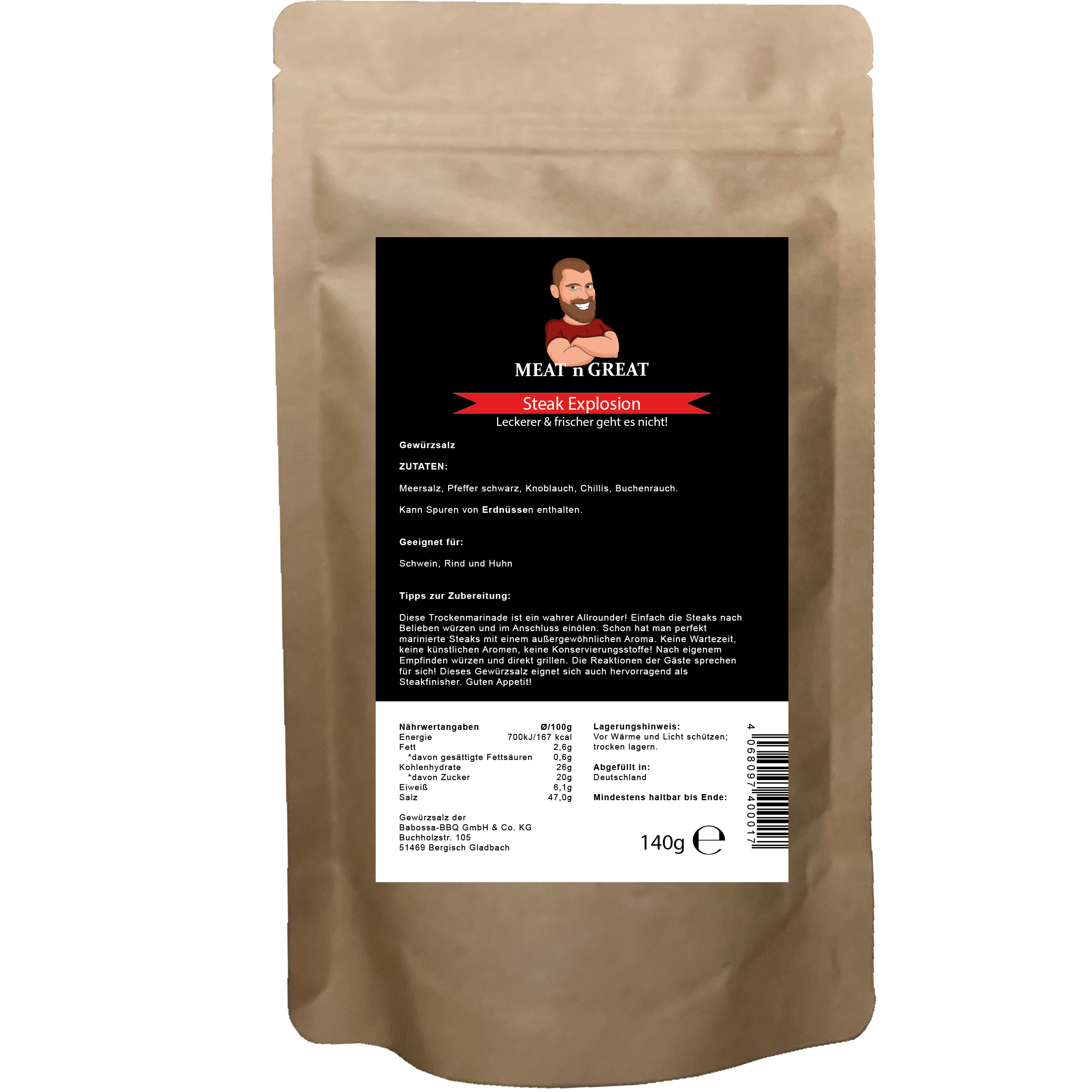 Meat 'n' Great Steak Explosion Nachfüllbeutel 140 g