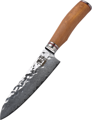 Zayiko Damast Santokumesser, "Olive"-Serie